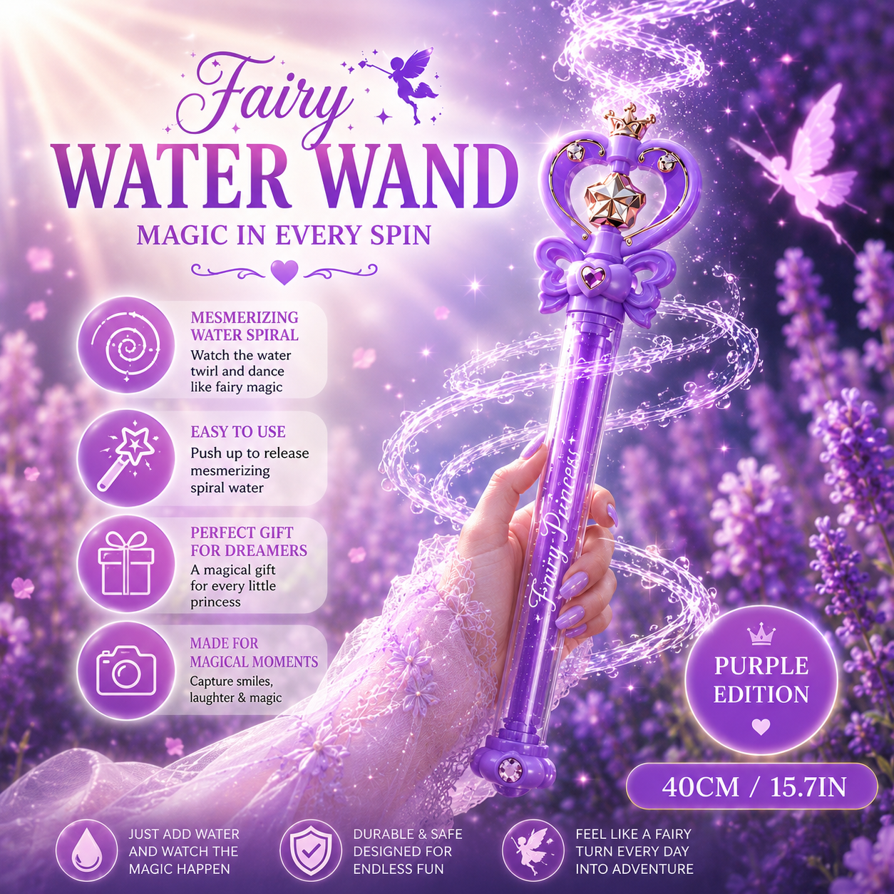 Magic Pixie Water Wand 💖💜