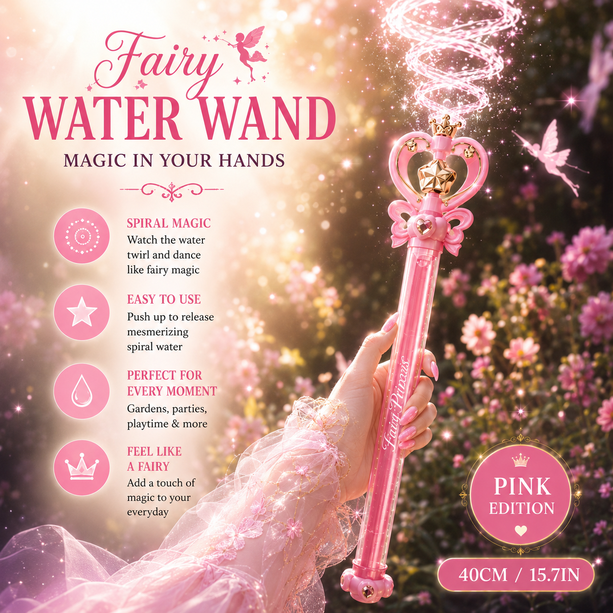 Magic Pixie Water Wand 💖💜